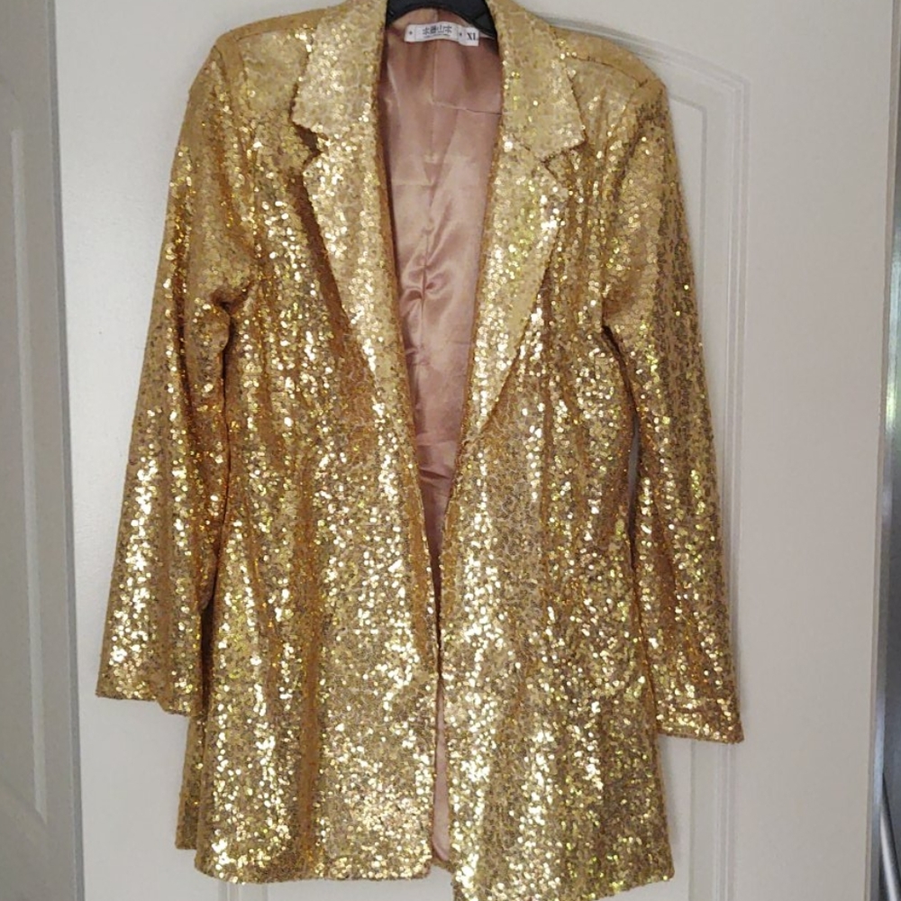 Gold sequin jacket
